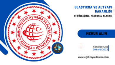 Ulaştırma ve Altyapı Bakanlığı 91 sözleşmeli