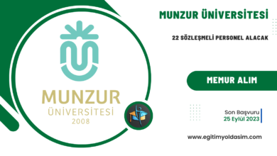 Munzur Üniversitesi 22 sözleşmeli personel alacak