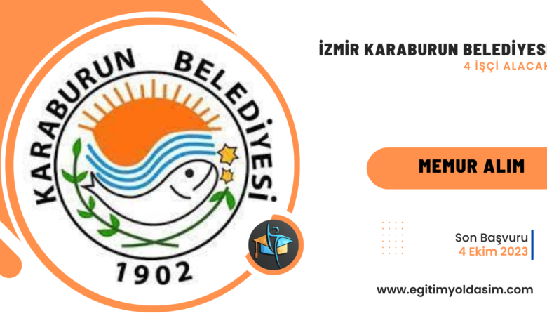 İzmir Karaburun Belediyesi 4 İşçi Alacak