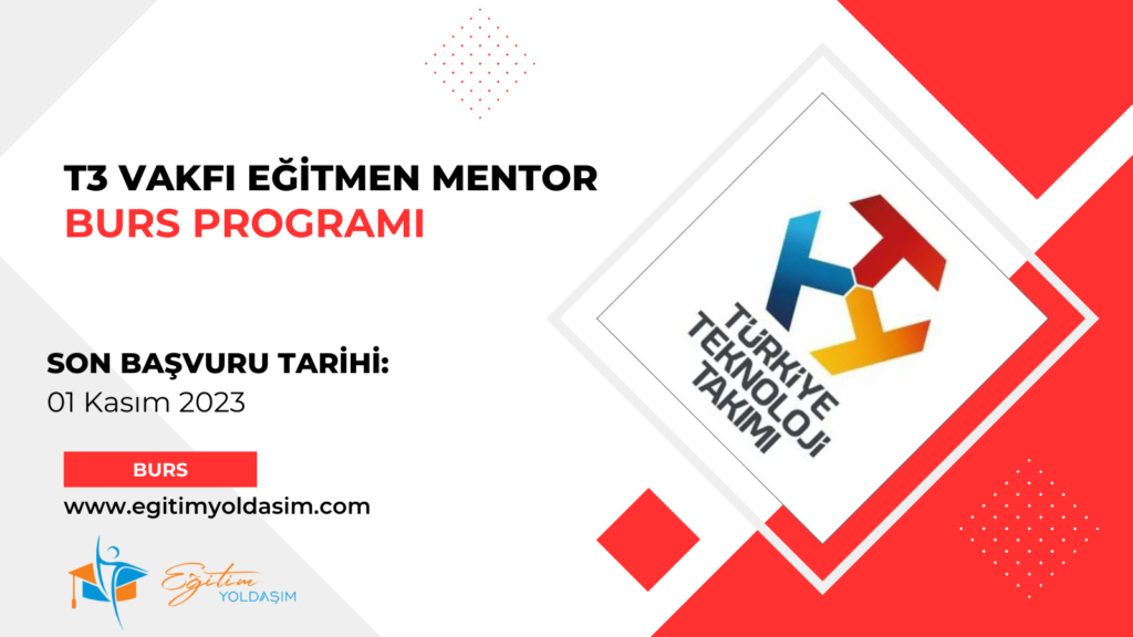 T3 Vakfı Eğitmen Mentor Burs Programı