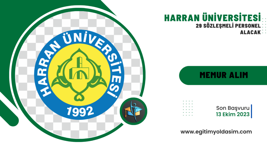 Harran Üniversitesi 29 sözleşmeli personel