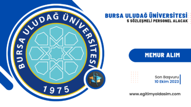 Bursa Uludağ Üniversitesi 5 sözleşmeli