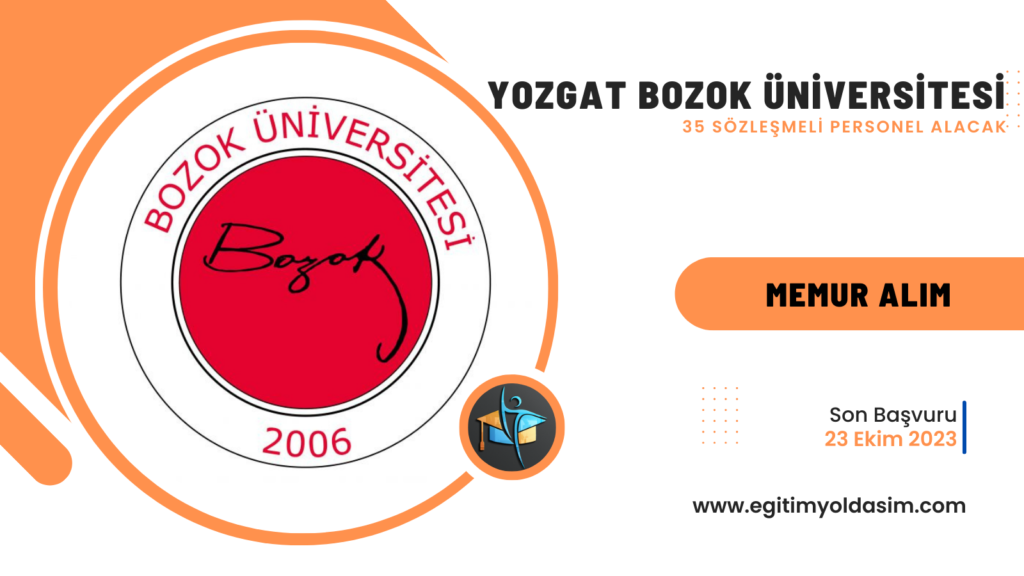 Yozgat Bozok Üniversitesi 35 sözleşmeli 