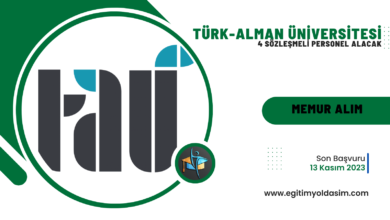 Türk-Alman Üniversitesi 4 sözleşmeli