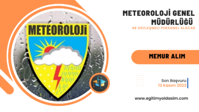 Meteoroloji Genel Müdürlüğü 48 sözleşmeli