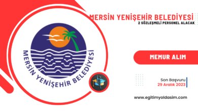 Mersin Yenişehir Belediyesi 2 sözleşmeli personel alacak