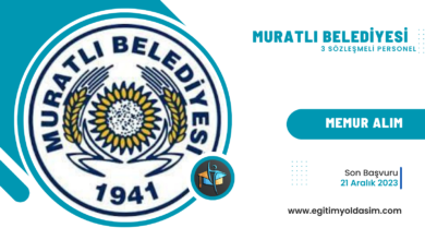 Muratlı Belediyesi 3 sözleşmeli personel alacak