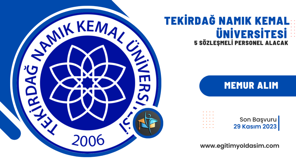 Tekirdağ Namık Kemal Üniversitesi 5 sözleşmeli