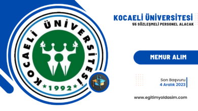 Kocaeli Üniversitesi 55 sözleşmeli personel