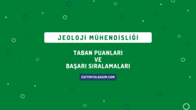 Jeoloji Mühendisliği Taban Puanları ve Başarı Sıralamaları