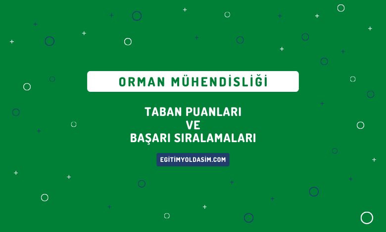 Orman Mühendisliği Taban Puanları ve Başarı Sıralamaları