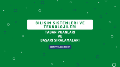 Bilişim Sistemleri ve Teknolojileri Taban Puanları ve Başarı Sıralamaları