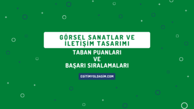 Görsel Sanatlar ve İletişim Tasarımı Taban Puanları ve Başarı Sıralamaları