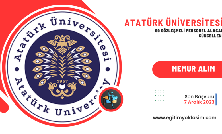 Atatürk Üniversitesi 99 sözleşmeli