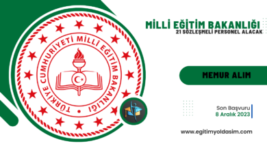 Milli Eğitim Bakanlığı 21 sözleşmeli