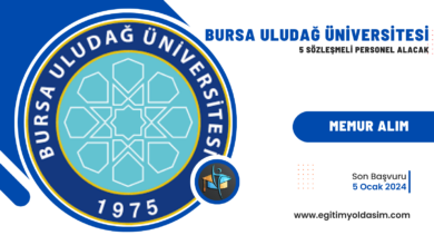 Bursa Uludağ Üniversitesi 5 sözleşmeli