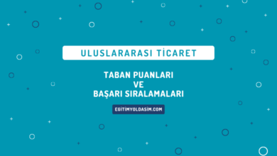 Uluslararası Ticaret Taban Puanları ve Başarı Sıralamaları