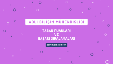 Adli Bilişim Mühendisliği Taban Puanları ve Başarı Sıralamaları