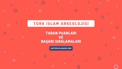 Türk İslam Arkeolojisi Taban Puanları ve Başarı Sıralamaları