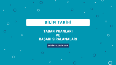 Bilim Tarihi Taban Puanları ve Başarı Sıralamaları