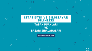 İstatistik ve Bilgisayar Bilimleri Taban Puanları ve Başarı Sıralamaları