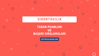 Sigortacılık Taban Puanları ve Başarı Sıralamaları