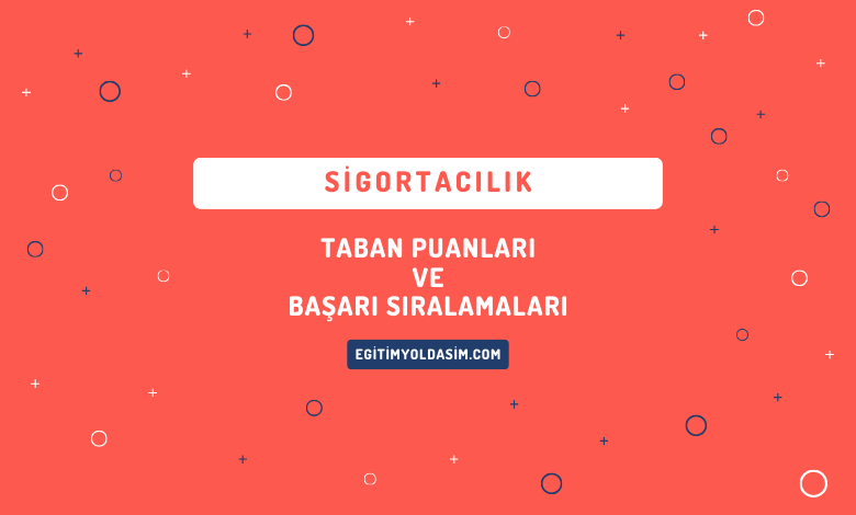 Sigortacılık Taban Puanları ve Başarı Sıralamaları