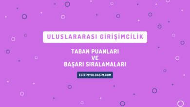 Uluslararası Girişimcilik Taban Puanları ve Başarı Sıralamaları