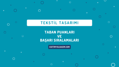 Tekstil Tasarımı Taban Puanları ve Başarı Sıralamaları