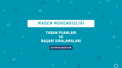 Maden Mühendisliği Taban Puanları ve Başarı Sıralamaları