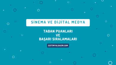 Sinema ve Dijital Medya Taban Puanları ve Başarı Sıralamaları