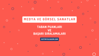 Medya ve Görsel Sanatlar Taban Puanları ve Başarı Sıralamaları