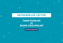 Antrenörlük Eğitimi Taban Puanları ve Başarı Sıralamaları