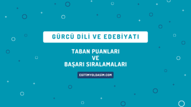 Gürcü Dili ve Edebiyatı Taban Puanları ve Başarı Sıralamaları