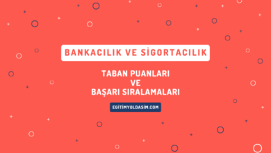 Bankacılık ve Sigortacılık Taban Puanları ve Başarı Sıralamaları