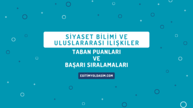 Siyaset Bilimi ve Uluslararası İlişkiler Taban Puanları ve Başarı Sıralamaları