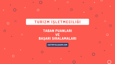 Turizm İşletmeciliği Taban Puanları ve Başarı Sıralamaları