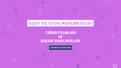 Uzay ve Uydu Mühendisliği Taban Puanları ve Başarı Sıralamaları