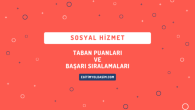 Sosyal Hizmet Taban Puanları ve Başarı Sıralamaları