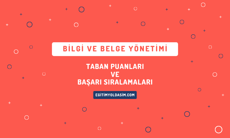 Bilgi ve Belge Yönetimi Taban Puanları ve Başarı Sıralamaları