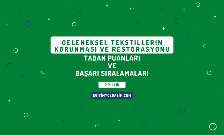 Geleneksel Tekstillerin Korunması ve Restorasyonu Taban Puanları ve Başarı Sıralamaları