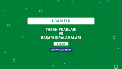 Lojistik Taban Puanları ve Başarı Sıralamaları