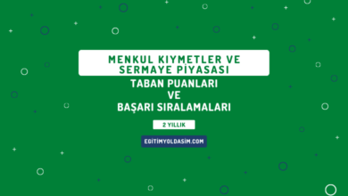 Menkul Kıymetler ve Sermaye Piyasası Taban Puanları ve Başarı Sıralamaları