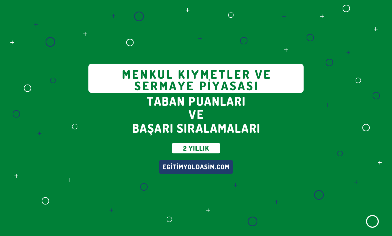 Menkul Kıymetler ve Sermaye Piyasası Taban Puanları ve Başarı Sıralamaları