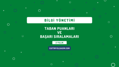 Bilgi Yönetimi Taban Puanları ve Başarı Sıralamaları