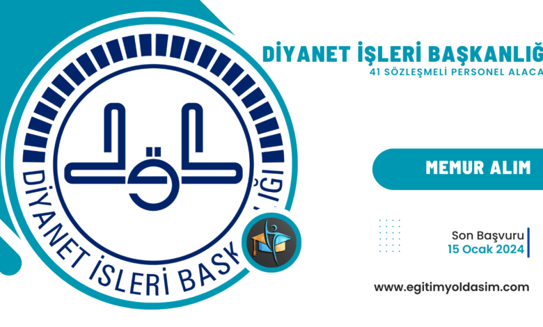 Diyanet 41 sözleşmeli personel