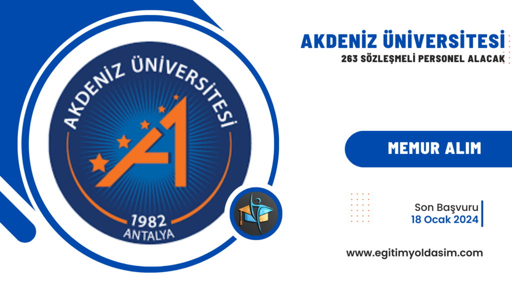 Akdeniz Üniversitesi 263 sözleşmeli