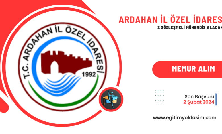 Ardahan İl Özel İdaresi 2 sözleşmeli