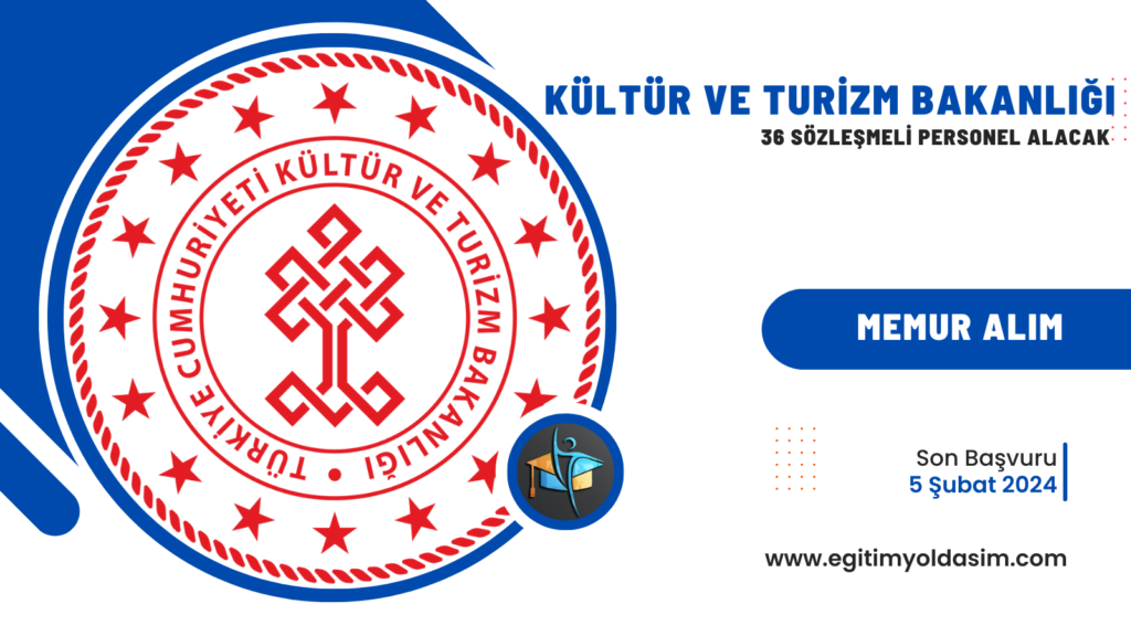 Kültür ve Turizm Bakanlığı 36 sözleşmeli 