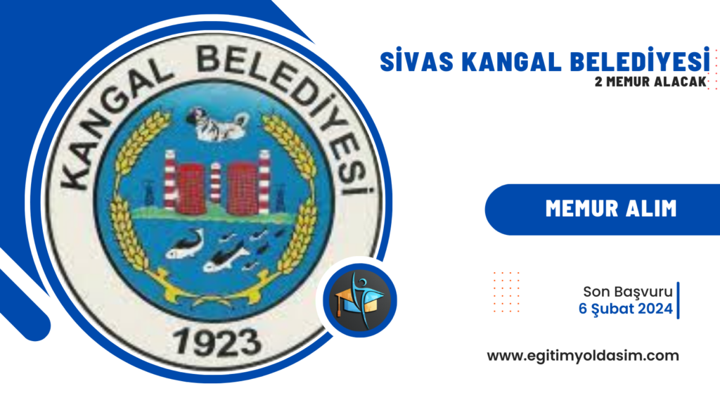 Sivas Kangal Belediyesi 2 memur alacak